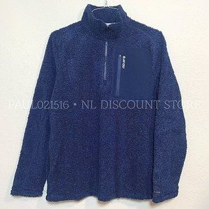 HI-TEC Men’s Thermo Fleece ¼ Zip Pullover Sweater, Navy